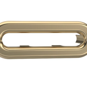 Hudson Reed Oval Brushed Brass Overflow Cover OVFL03U