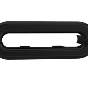 Hudson Reed Oval Matt Black Overflow Cover OVFL02U