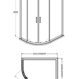 Hudson-Reed-Pacific-1000-x-900mm-Offset-Quadrant-AQU109H3-3