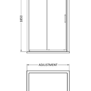 Hudson-Reed-Pacific-1100mm-Single-Sliding-Door-AQSL11H3-3