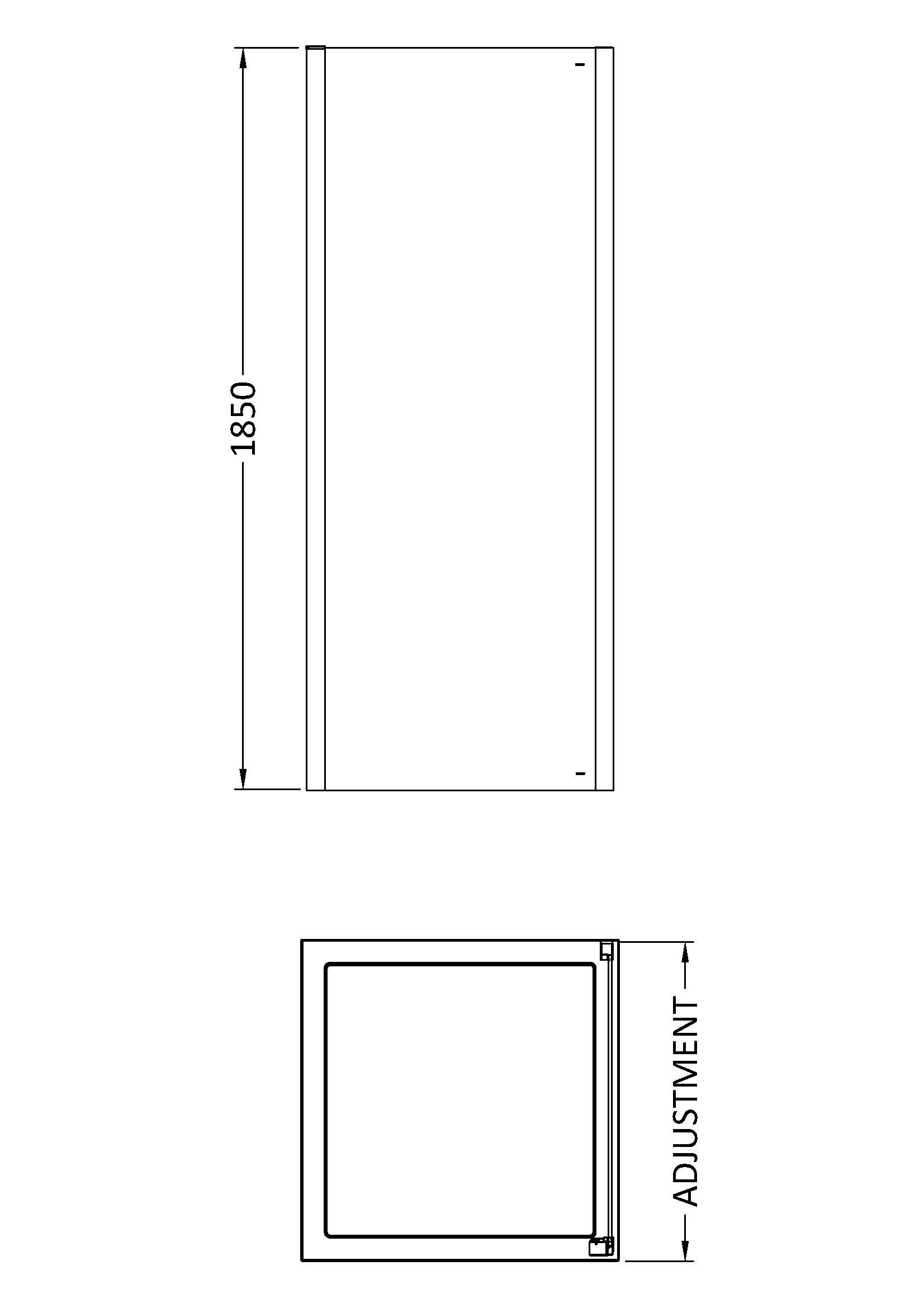 Hudson Reed Pacific 900mm Side Panel AQFSP90 - Image 4