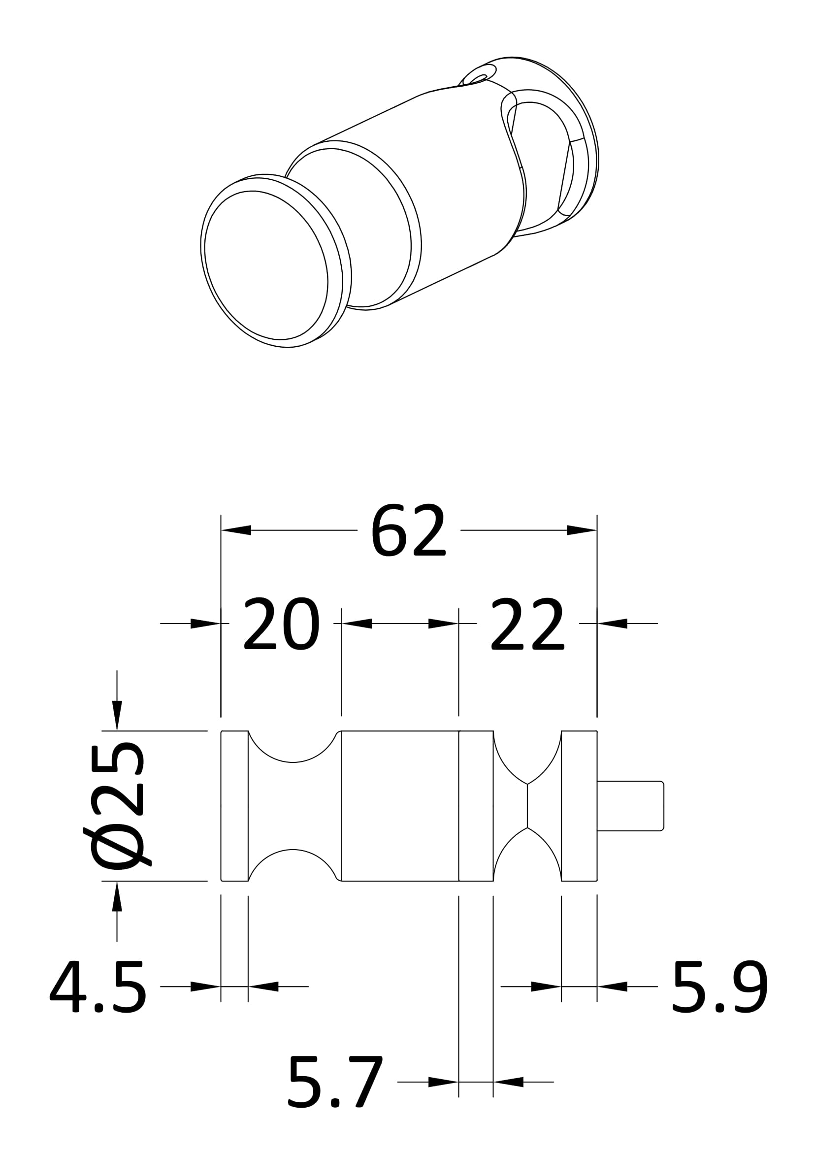 Hudson Reed Revive Radiator Robe Hook HL316 - Image 2