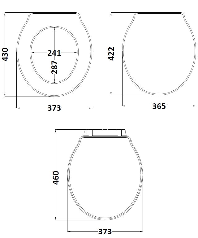 Hudson Reed Ryther Toilet Seat LOS398 - Image 2