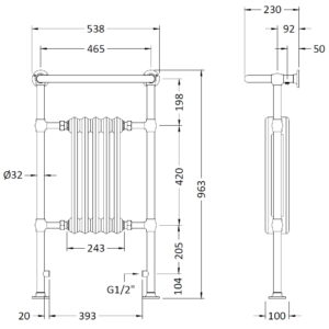 Hudson-Reed-Small-Harrow-Traditional-Radiator-HTD06-3