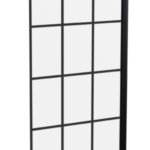 Hudson Reed Square Black Framed Bath Screen NSSQBF