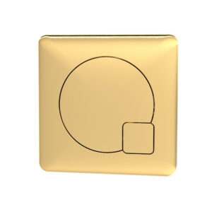 Hudson Reed Square Dual Flush Brushed Brass Push Button MDPB03