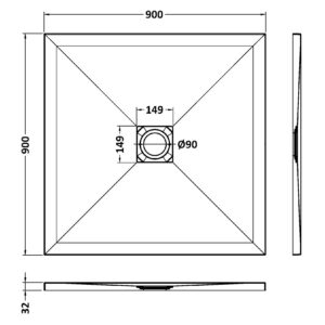 Hudson-Reed-Square-Shower-Tray-900-x-900mm-NLT61010-3