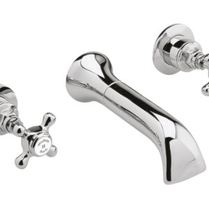 Hudson Reed Wall Mounted Bath Spout & Stop Taps BC309HX