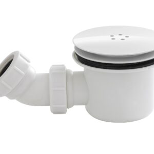 Hudson Reed White Fast Flow Shower Waste STW004