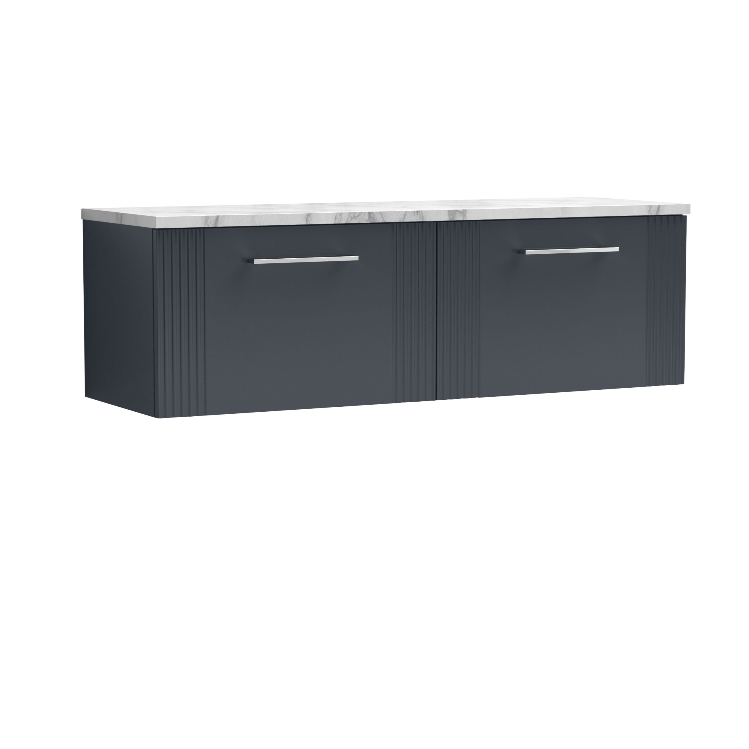 Nuie 1200 Wall Hung 2-Drawer Vanity & Laminate Worktop DPF1494LCM2