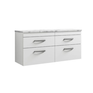 Nuie 1200 Wall Hung 4-Drawer Unit & Laminate Worktop ATH048LCM2