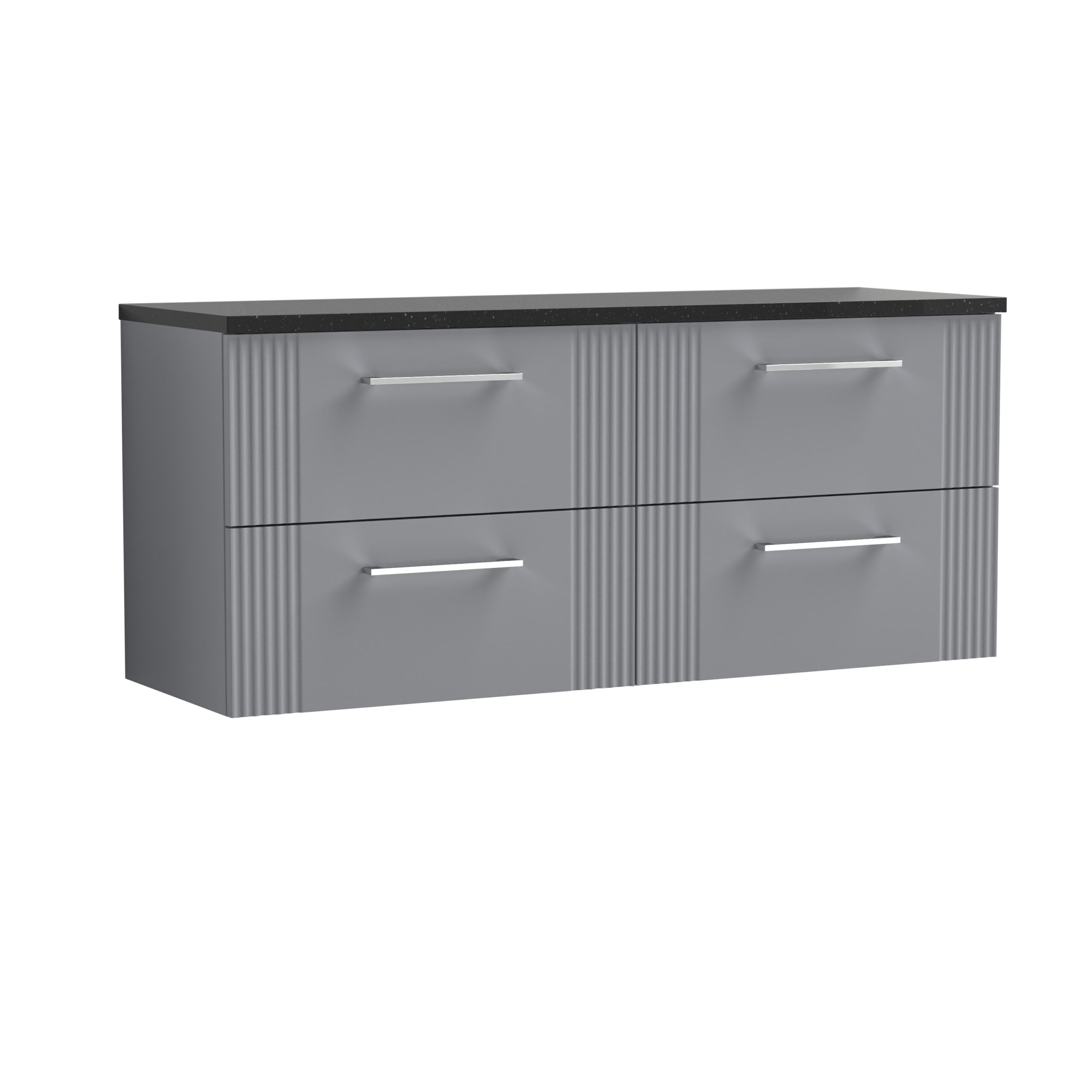 Nuie 1200 Wall Hung 4-Drawer Vanity & Laminate Worktop DPF293LSB2