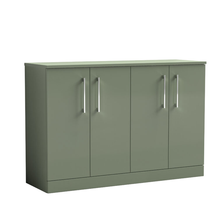 Nuie 1200mm Floor Standing 4 Door Vanity & Worktop ARN803W2