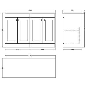 Nuie-1200mm-Floor-Standing-4-Door-Vanity-with-Marble-Top-CLC825CMT2-3