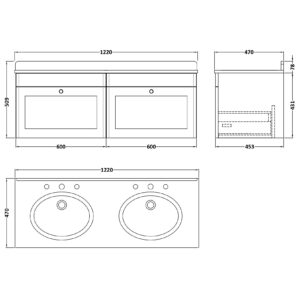 Nuie-1200mm-Wall-Hung-2-Drawer-Vanity-Marble-Top-CLC1494GR6-3