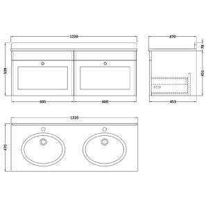 Nuie-1200mm-Wall-Hung-2-Drawer-Vanity-Marble-Top-CLC194BR2-3
