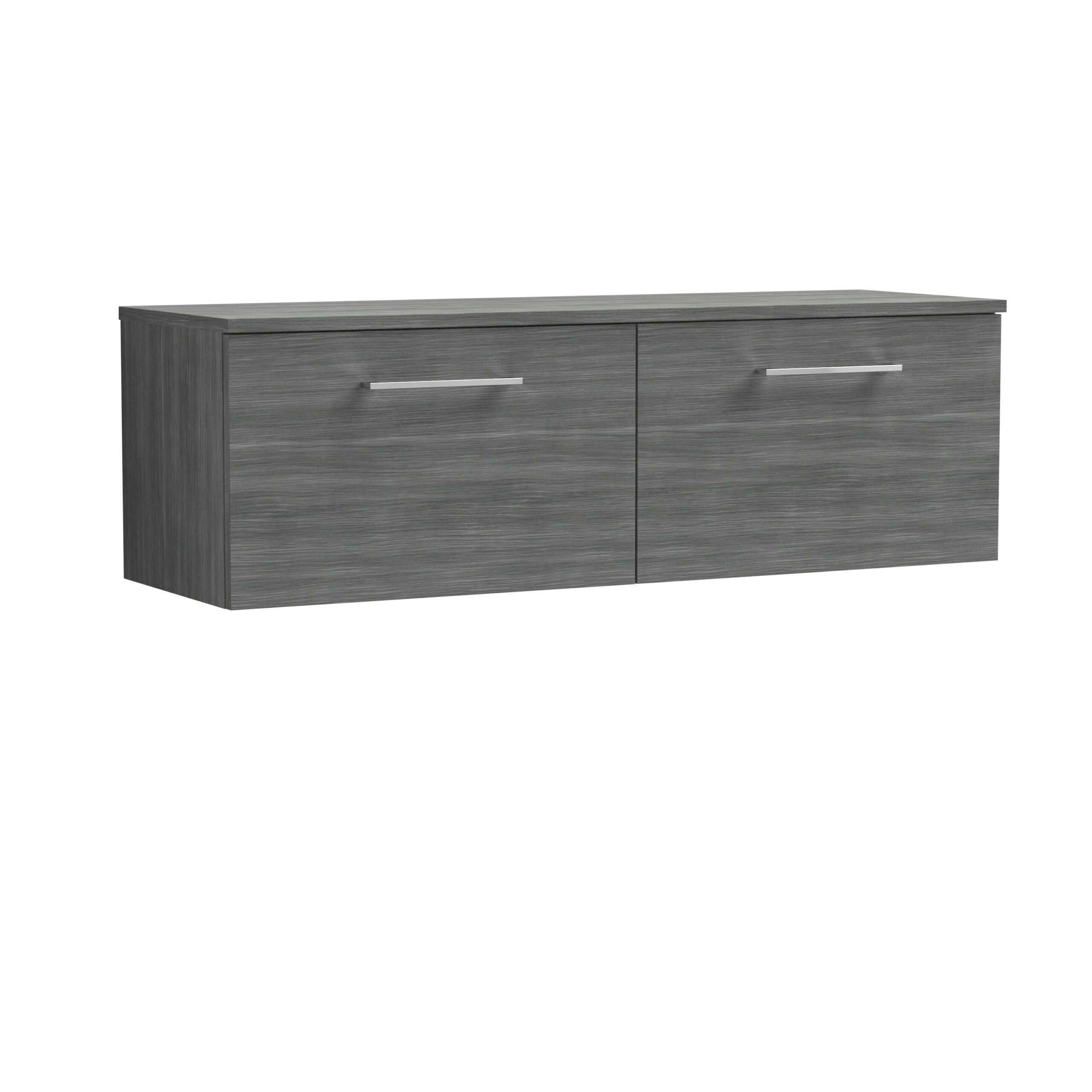 Nuie 1200mm Wall Hung 2 Drawer Vanity & Worktop ARN522W2