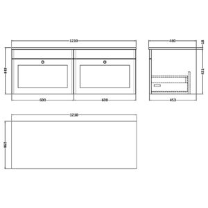 Nuie-1200mm-Wall-Hung-2-Drawer-Vanity-with-Marble-Top-CLC194CMT2-3