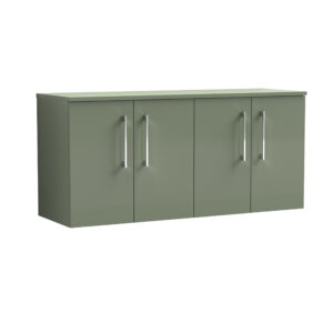 Nuie 1200mm Wall Hung 4 Door Vanity & Worktop ARN823W2
