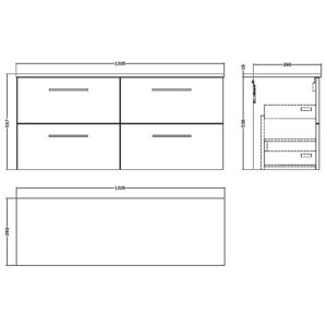 Nuie-1200mm-Wall-Hung-4-Drawer-Vanity-Worktop-ARN2224W2-3