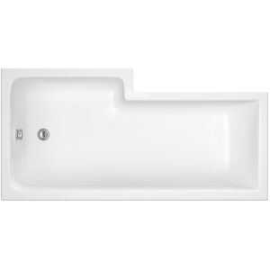 Nuie 1500mm Right Hand Square Shower Bath WBS1585R