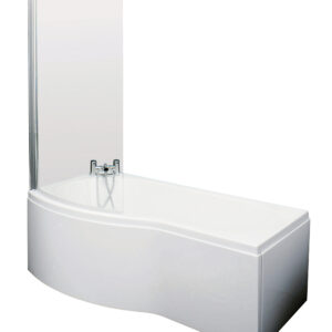 Nuie 1700mm B Shaped Left Hand Bath Set SBATH07