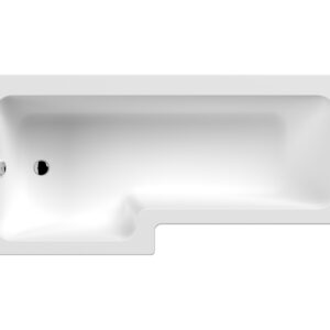 Nuie 1800mm Left Hand Square Shower Bath NSK801S