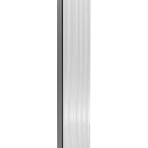 Nuie 1850 x 300 x 8mm Fluted Hinged Screen WRFL18530GMHC
