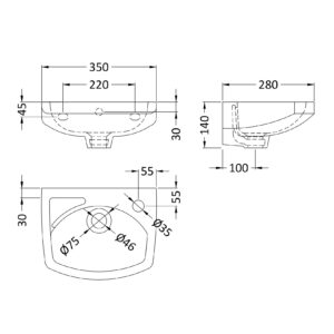 Nuie-350mm-Wall-Hung-Basin-NCU832-3