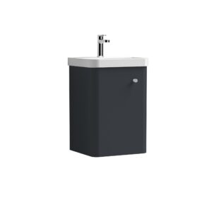Nuie 400mm Wall Hung 1 Door Unit & Basin COR1401