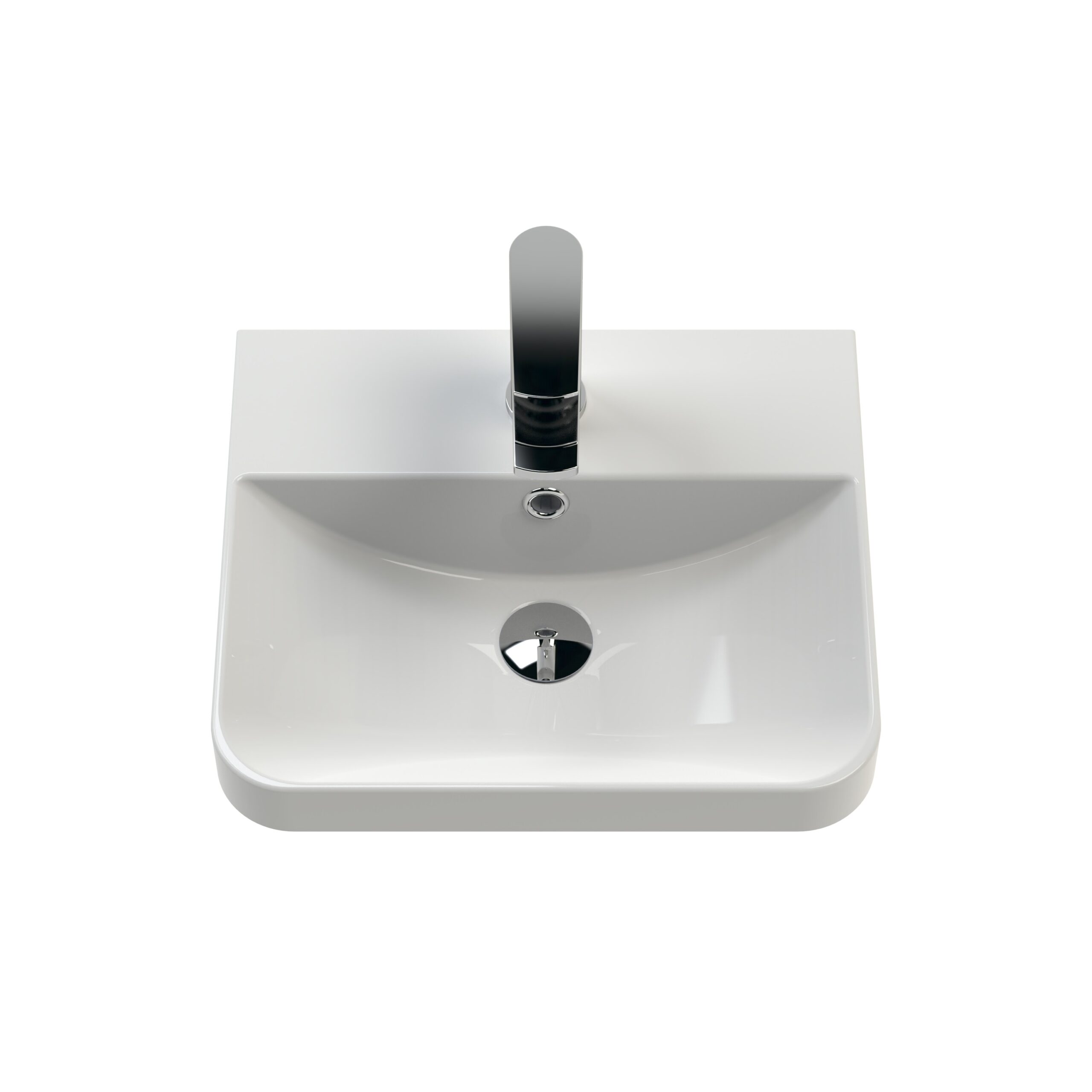 Nuie 400mm Wall Hung 1 Door Unit & Basin COR801 - Image 2