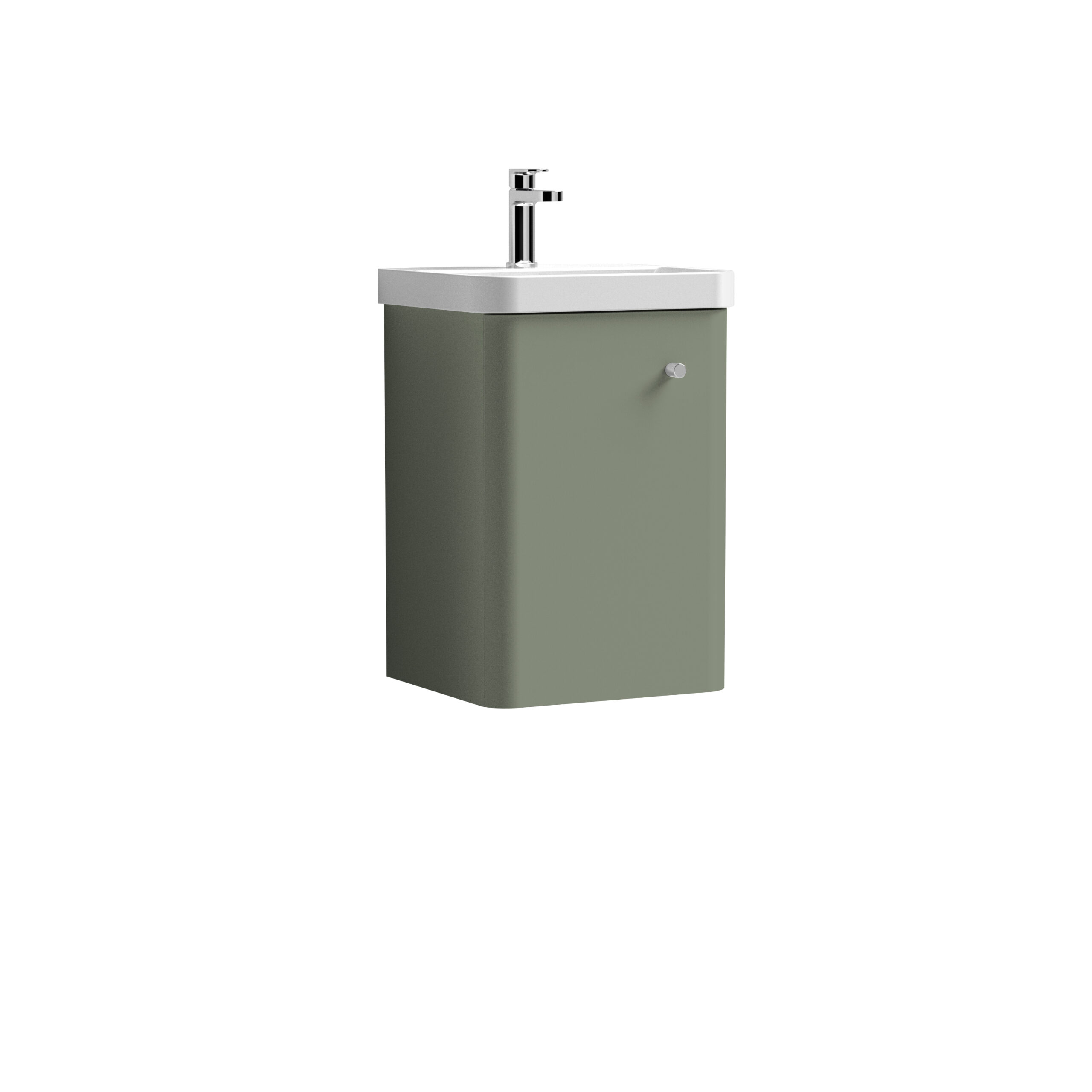 Nuie 400mm Wall Hung 1 Door Unit & Basin COR801