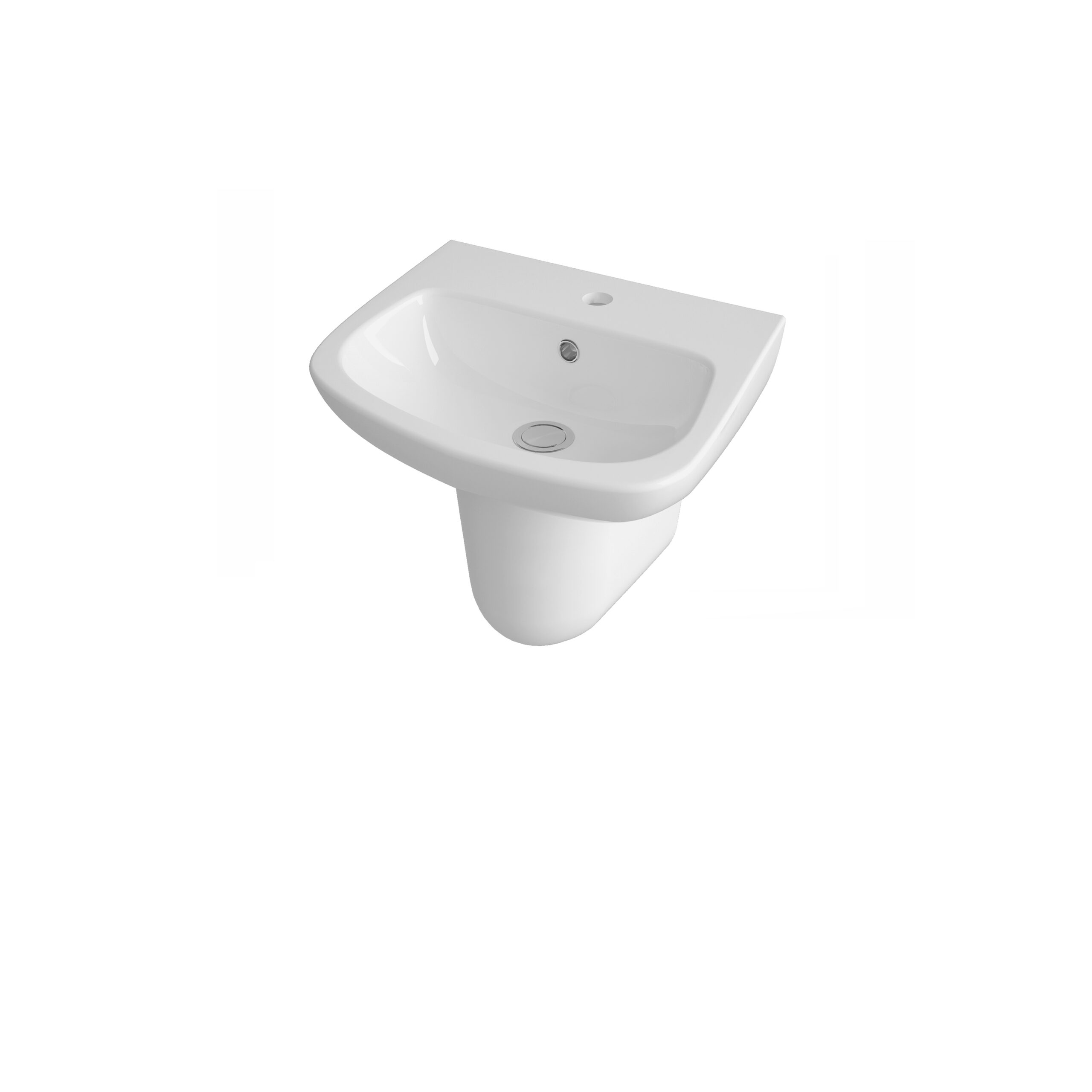 Nuie 450mm Basin & Semi Pedestal CPC023