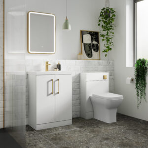 Nuie 500mm Floor Standing 2 Door Vanity & Basin 1 ARN101A