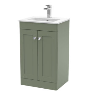Nuie 500mm Floor Standing 2 Door Vanity & Basin 2 CLC823C