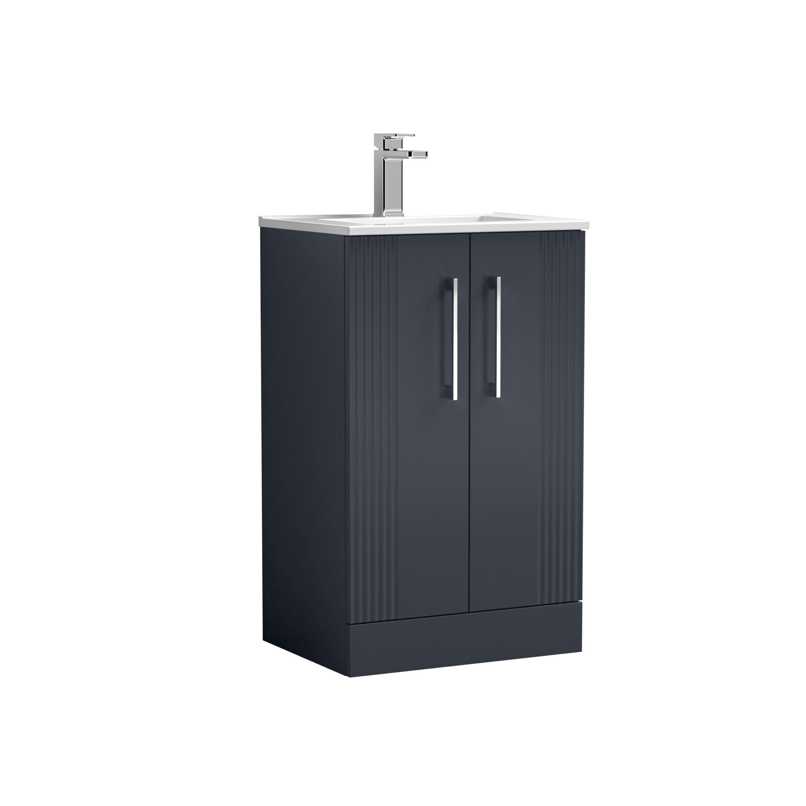 Nuie 500mm Floor Standing 2 Door Vanity & Basin 2 DPF1423B