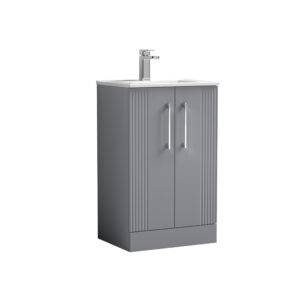 Nuie 500mm Floor Standing 2 Door Vanity & Basin 2 DPF223B