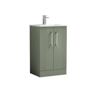 Nuie 500mm Floor Standing 2 Door Vanity & Basin 2 DPF823B