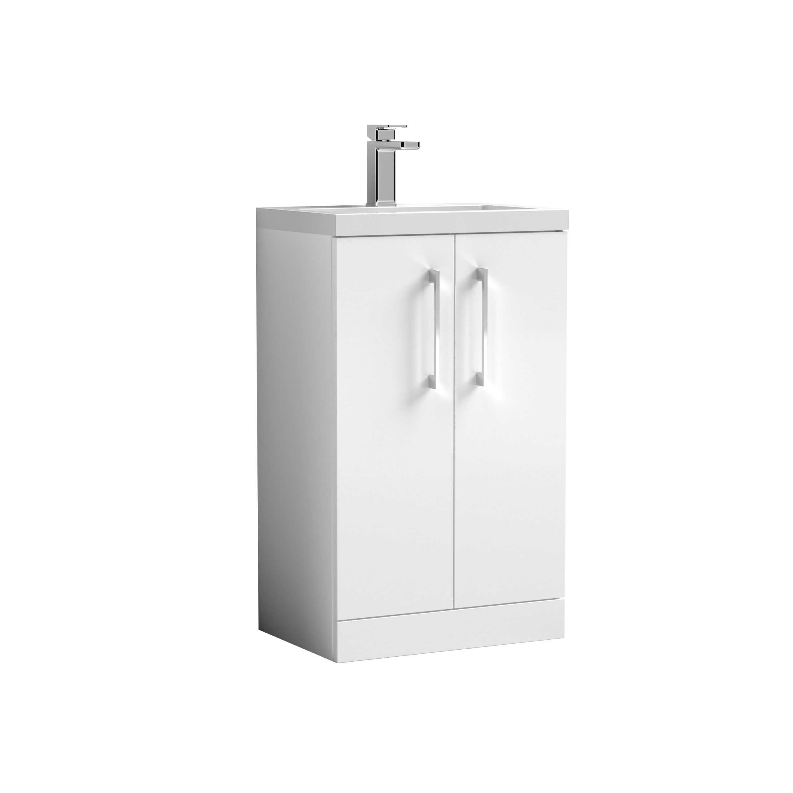 Nuie 500mm Floor Standing 2-Door Vanity & Polymarble Basin PAL006