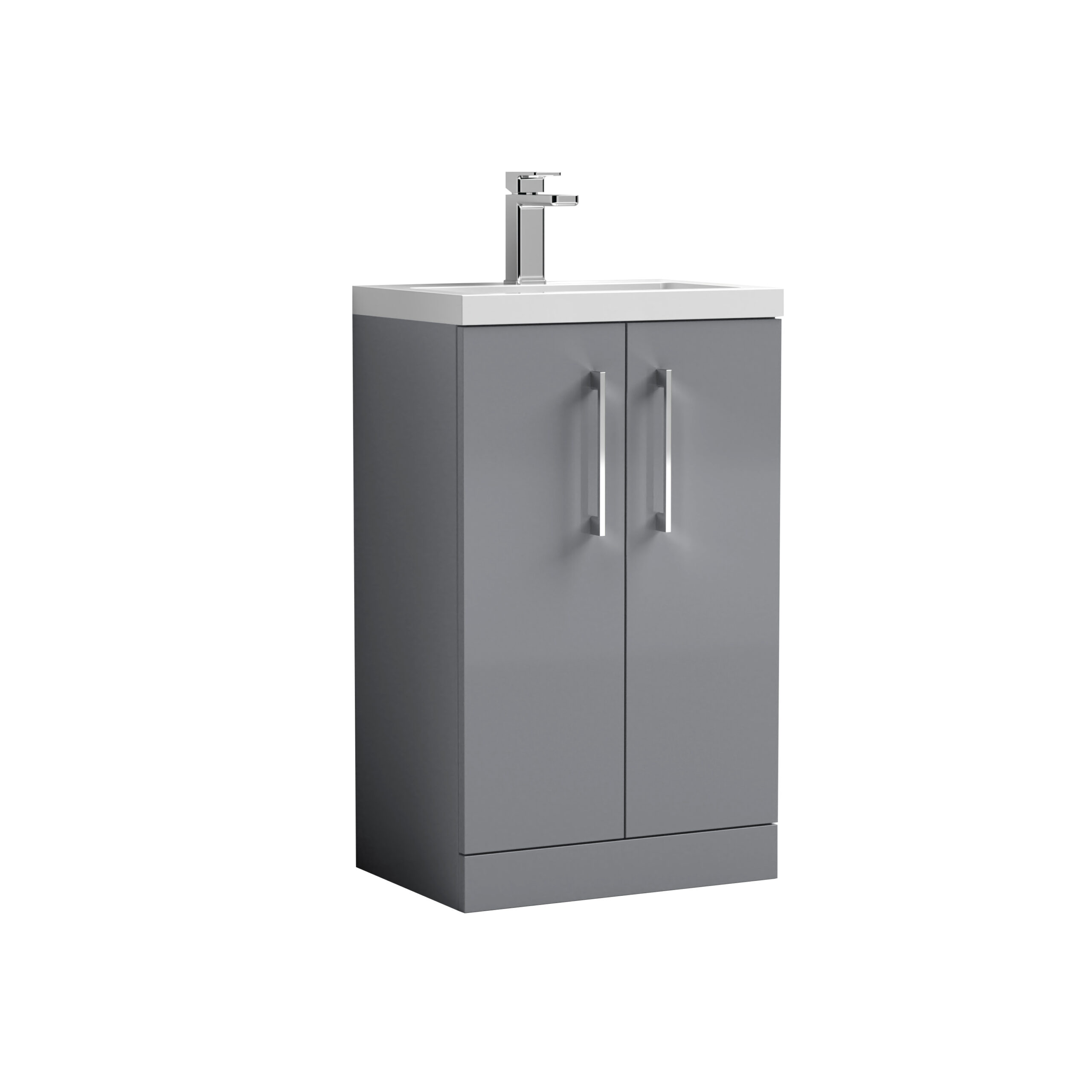 Nuie 500mm Floor Standing 2-Door Vanity & Polymarble Basin PAL030