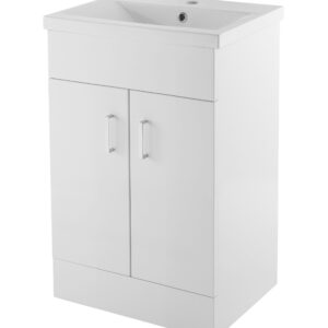 Nuie 500mm Floor Standing Cabinet & Mid-Edge Basin VTMW500E