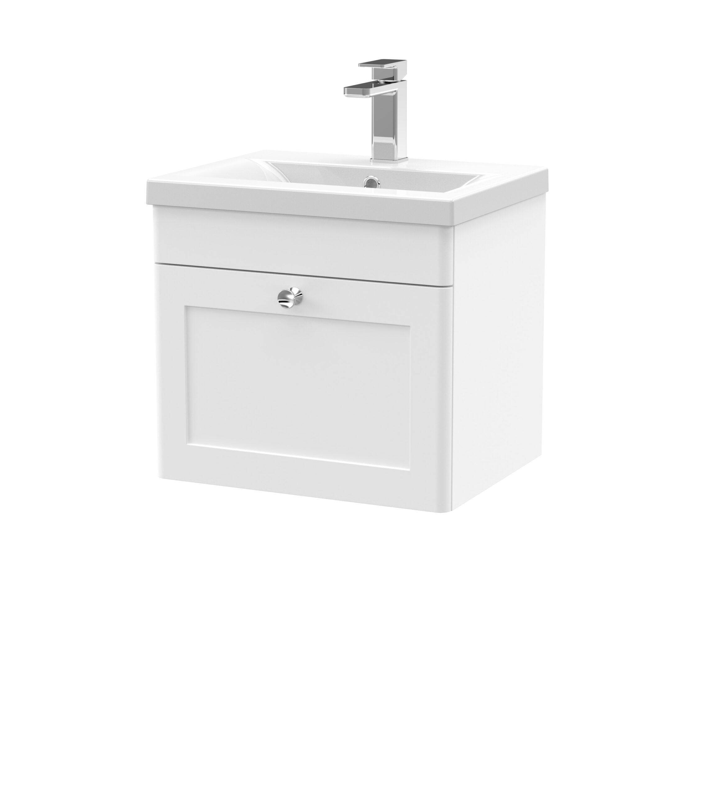 Nuie 500mm Wall Hung 1 Drawer Vanity & Basin 1 CLC191D