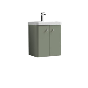 Nuie 500mm Wall Hung 2 Door Unit & Basin COR803