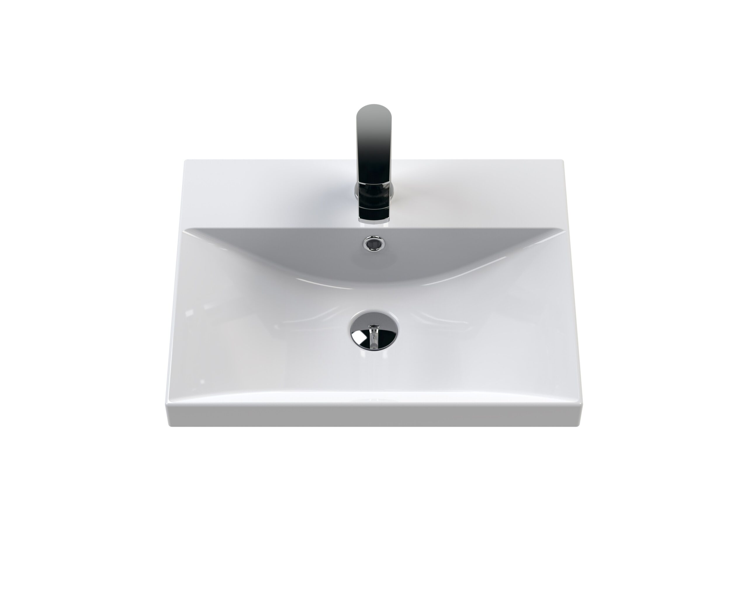 Nuie 500mm Wall Hung 2 Drawer Unit & Basin 3 HAV2302D - Image 2