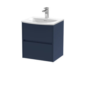 Nuie 500mm Wall Hung 2-Drawer Unit & Basin 4 HAV2902G