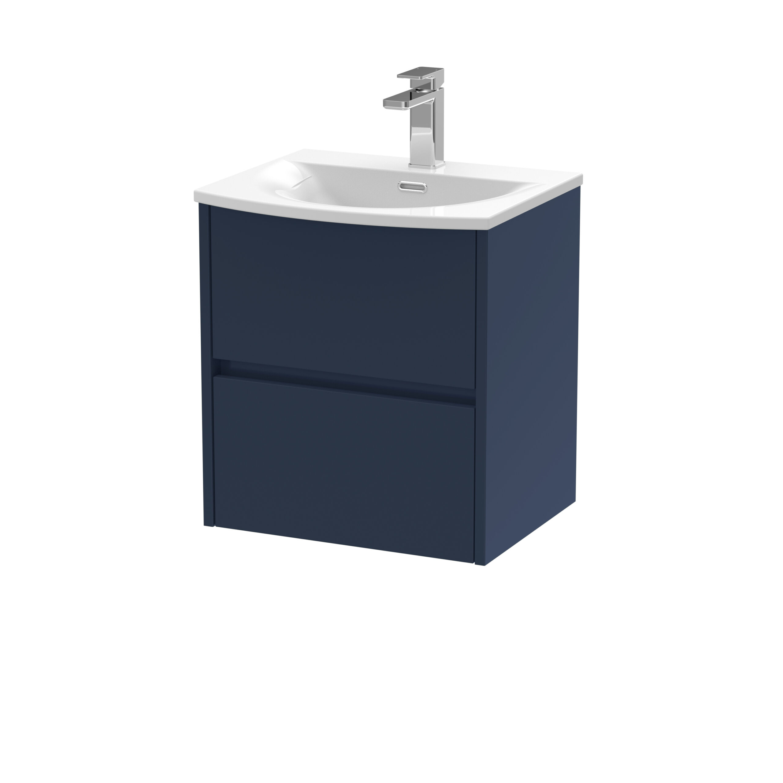 Nuie 500mm Wall Hung 2-Drawer Unit & Basin 4 HAV2902G