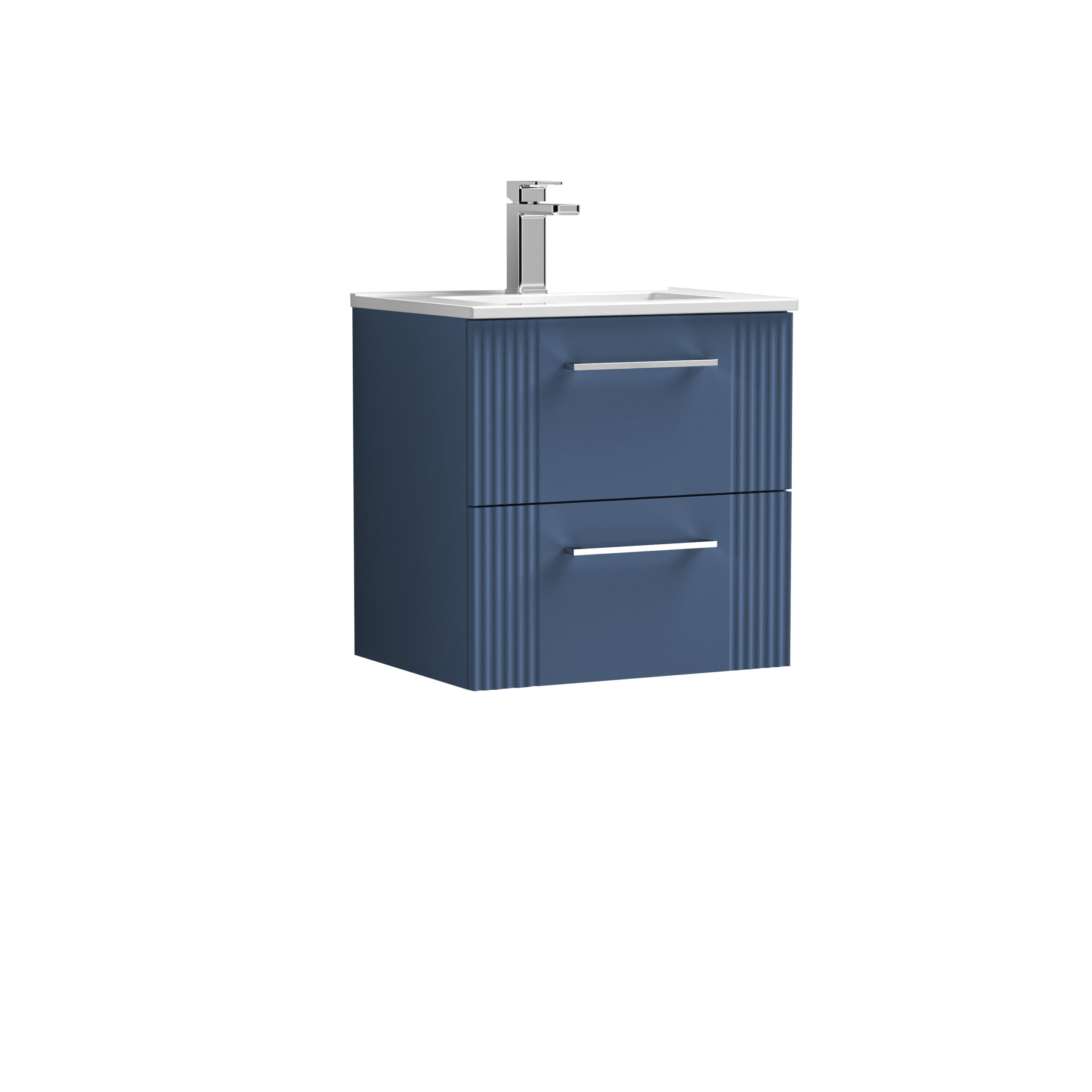 Nuie 500mm Wall Hung 2 Drawer Vanity & Basin 2 DPF392B
