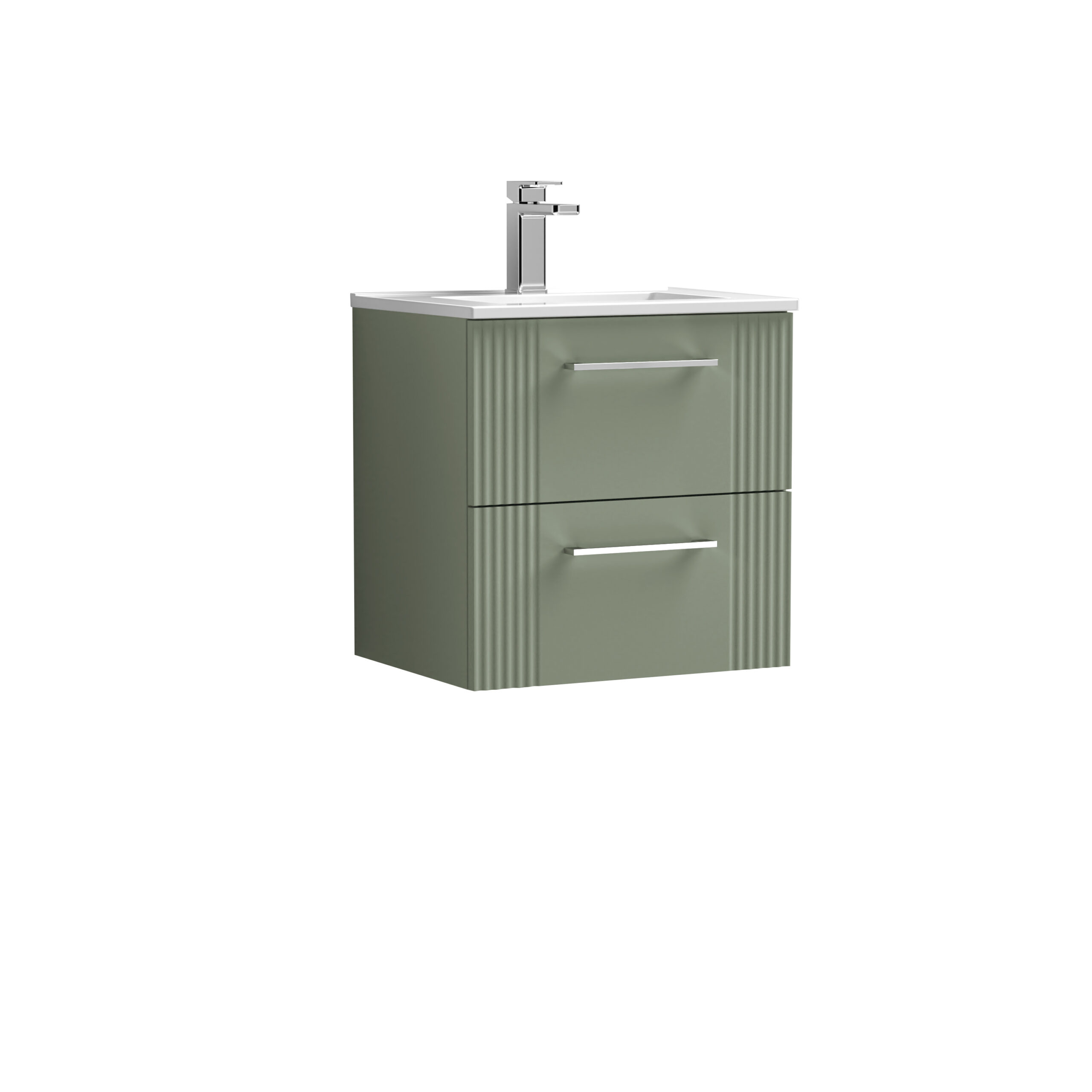 Nuie 500mm Wall Hung 2 Drawer Vanity & Basin 2 DPF892B