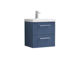 Nuie 500mm Wall Hung 2 Drawer Vanity & Basin 3 DPF392D