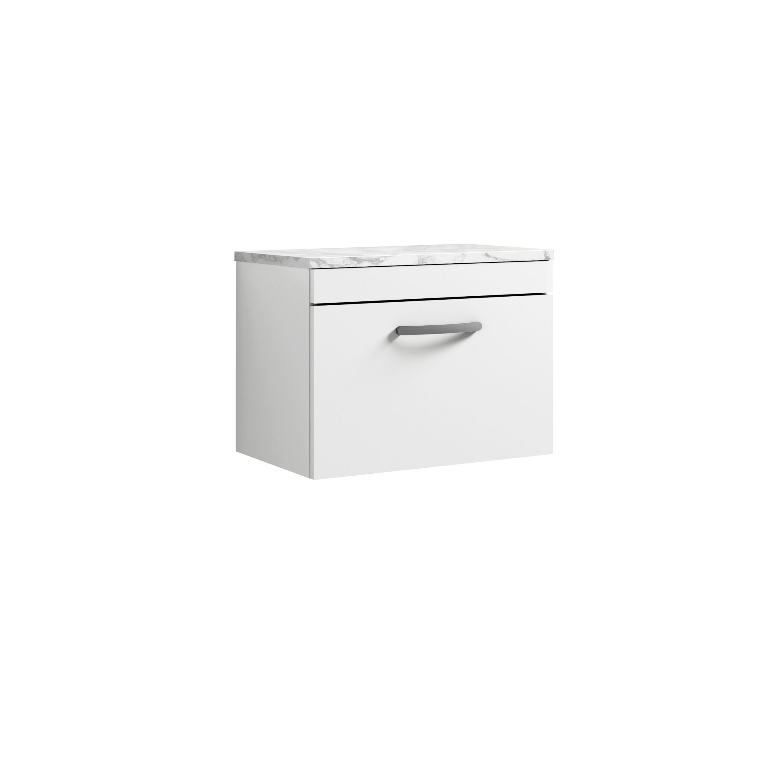 Nuie 600 Wall Hung Single Drawer Unit & Laminate Worktop ATH041LCM